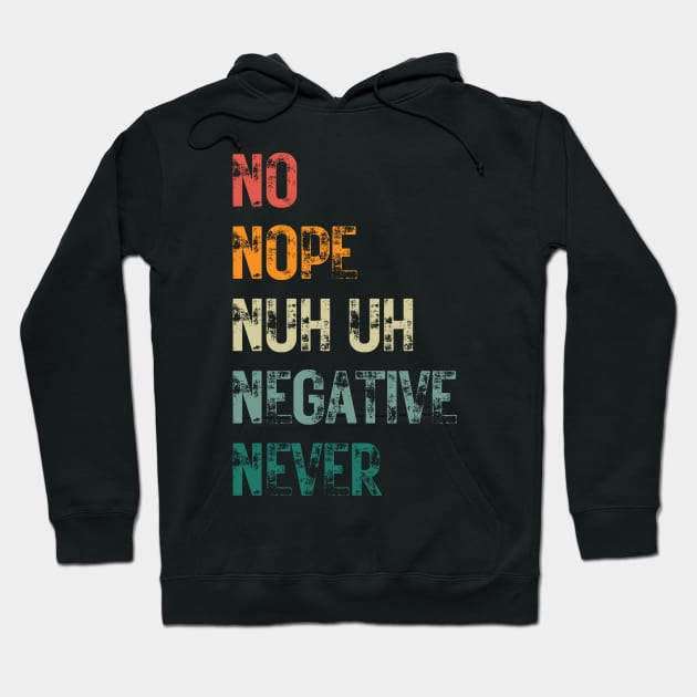 No nope Hoodie by Just be you by HellyBee